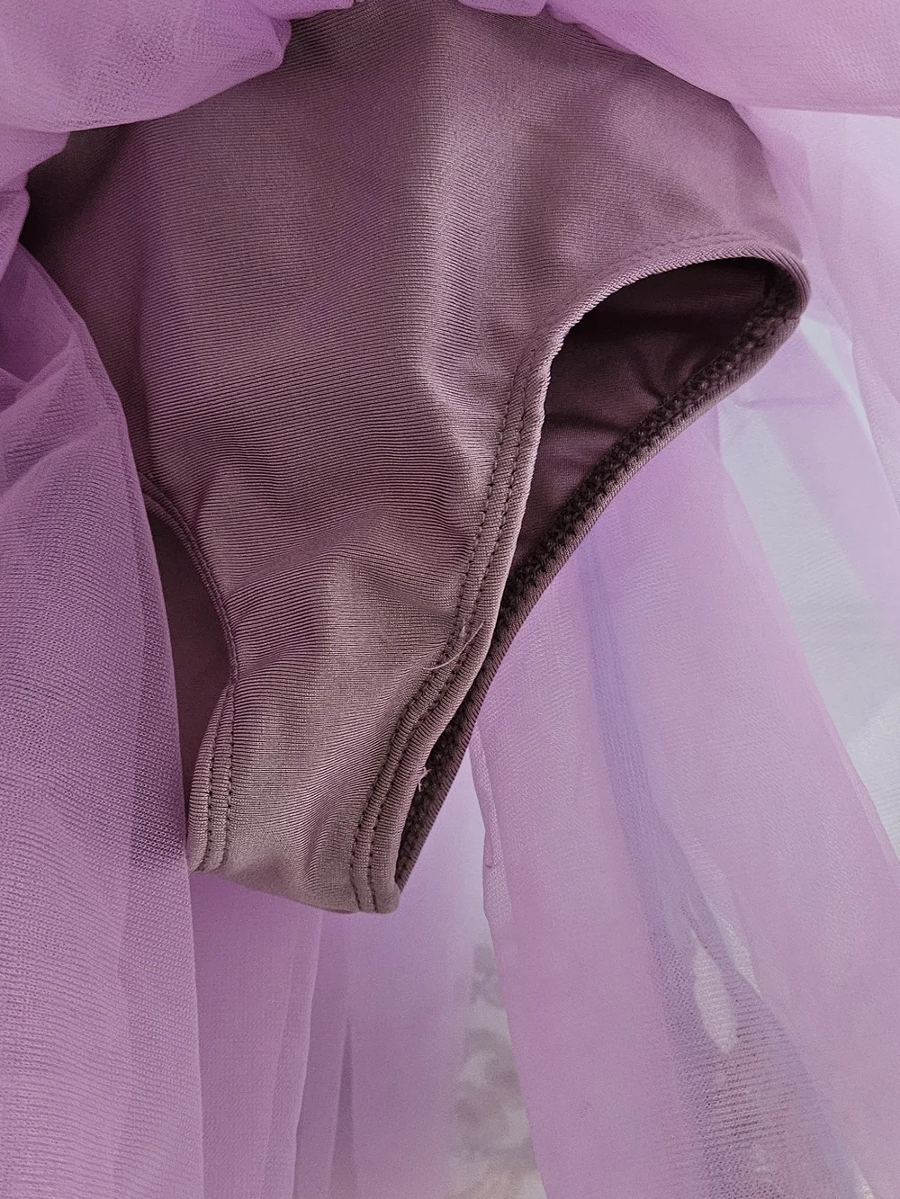 Blue & Pink Gold-Trim Tulle Dance Costume 